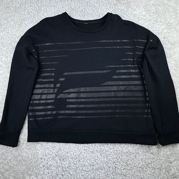 Fabletics Black Graphic Print Sweatshirt - Picture 2 of 7